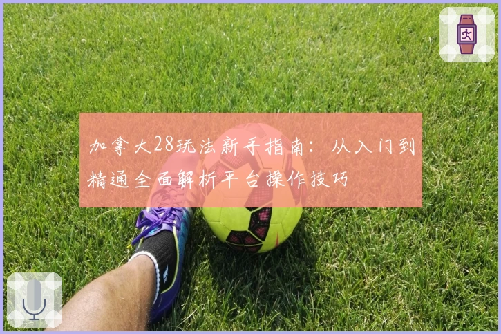 加拿大28玩法新手指南：从入门到精通全面解析平台操作技巧